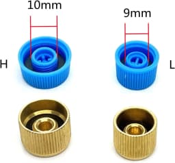 28pcs Car A/C Valve Cap, R134a R12 Service Valve High/Low Side Dust Cap, A/C Line Valve Core Cap M9 M10