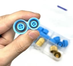 28pcs Car A/C Valve Cap, R134a R12 Service Valve High/Low Side Dust Cap, A/C Line Valve Core Cap M9 M10