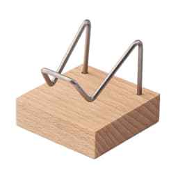 Stone Crystal Cluster Stand With Metal Arm And Wooden Base Mineral Specimen Display Holder Home Decoration Accessories