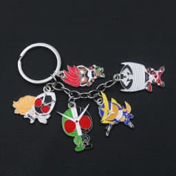 Anime Masked Kamen Rider Keychains Cartoon Cute Figure Metal Pendant Key Chain For Men Women Christmas Gift Cosplay Jewelry