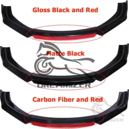 For Chevrolet Corvette C7 4pcs Car Front Bumper Lip Kit Spoiler Splitter Diffuser Carbon Fiber Canard Car Replacement Parts