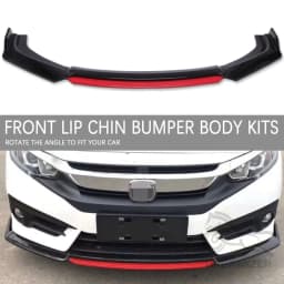 For Chevrolet Corvette C7 4pcs Car Front Bumper Lip Kit Spoiler Splitter Diffuser Carbon Fiber Canard Car Replacement Parts