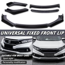 For Chevrolet Corvette C7 4pcs Car Front Bumper Lip Kit Spoiler Splitter Diffuser Carbon Fiber Canard Car Replacement Parts