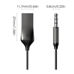 AUX Car Blue Tooth Receiver Adapter Car Audio Receiver USB Jack Audio Music Mic Hands Free Adapter For Car Speaker Accessories