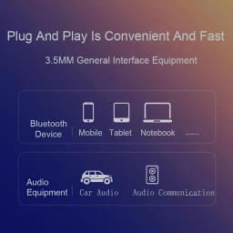 AUX Car Blue Tooth Receiver Adapter Car Audio Receiver USB Jack Audio Music Mic Hands Free Adapter For Car Speaker Accessories