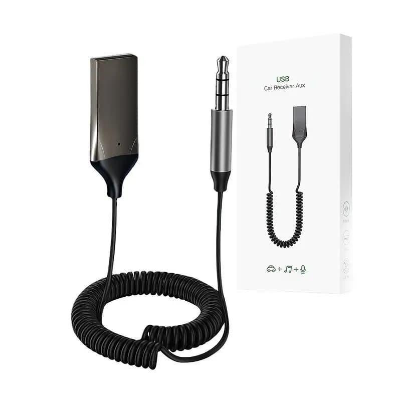 AUX Car Blue Tooth Receiver Adapter Car Audio Receiver USB Jack Audio Music Mic Hands Free Adapter For Car Speaker Accessories