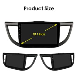 Hizpo 10.1" 2 Din Car Radio Carplay for Honda CRV 2012-2016 Android 13 GPS Navigation Multimedia Player Audio Stereo SWC BT 4G