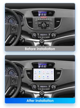 Hizpo 10.1" 2 Din Car Radio Carplay for Honda CRV 2012-2016 Android 13 GPS Navigation Multimedia Player Audio Stereo SWC BT 4G