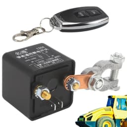 Car 12/24V Remote Battery Switch Relay Auto Power Protector Integrated Wireless Remote Control Disconnect Cut Off Isolator