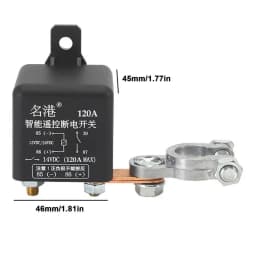 Car 12/24V Remote Battery Switch Relay Auto Power Protector Integrated Wireless Remote Control Disconnect Cut Off Isolator