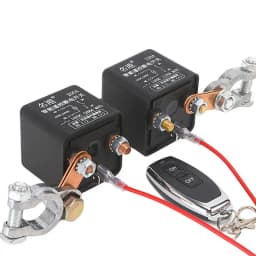 Car 12/24V Remote Battery Switch Relay Auto Power Protector Integrated Wireless Remote Control Disconnect Cut Off Isolator