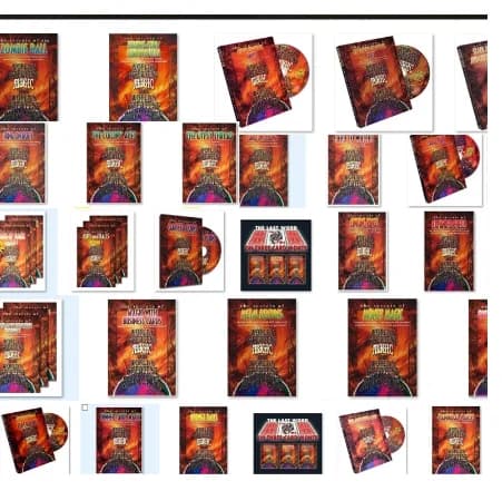 48 PCS World's Greatest Collection WGM Ambitious Card Card On Ceiling Dinner Table Magic Ring On Rope Routines Magic trick