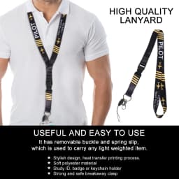SOMEHOUR Pilot Lanyards Keychain Carabiner Phone Neck Straps ID Card Pass Gym Badge Hang Rope Keyholder Fashion Aviation Gifts