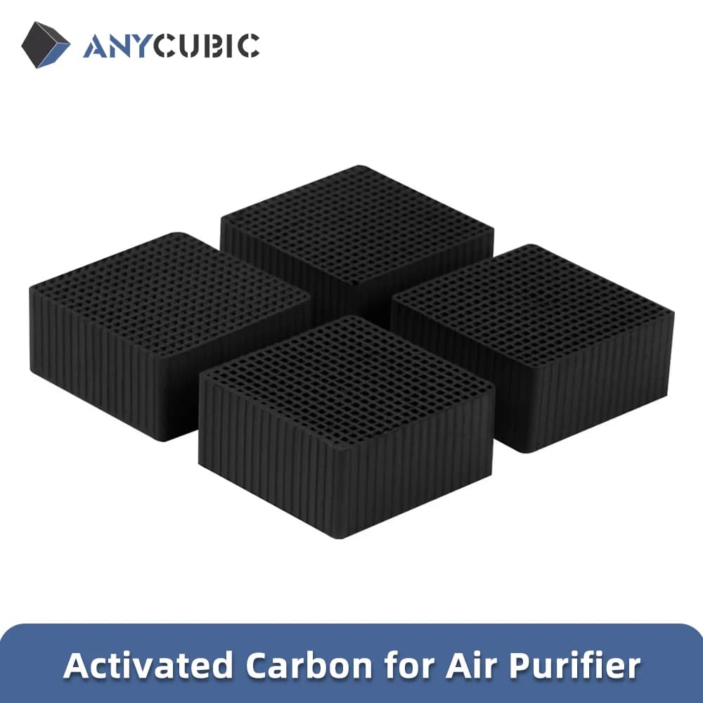 4 pcs Air Purifier Filter for Air Purifier Spare Parts Activated Carbon for for Photon Series Photon M3 Plus LCD 3D Printers