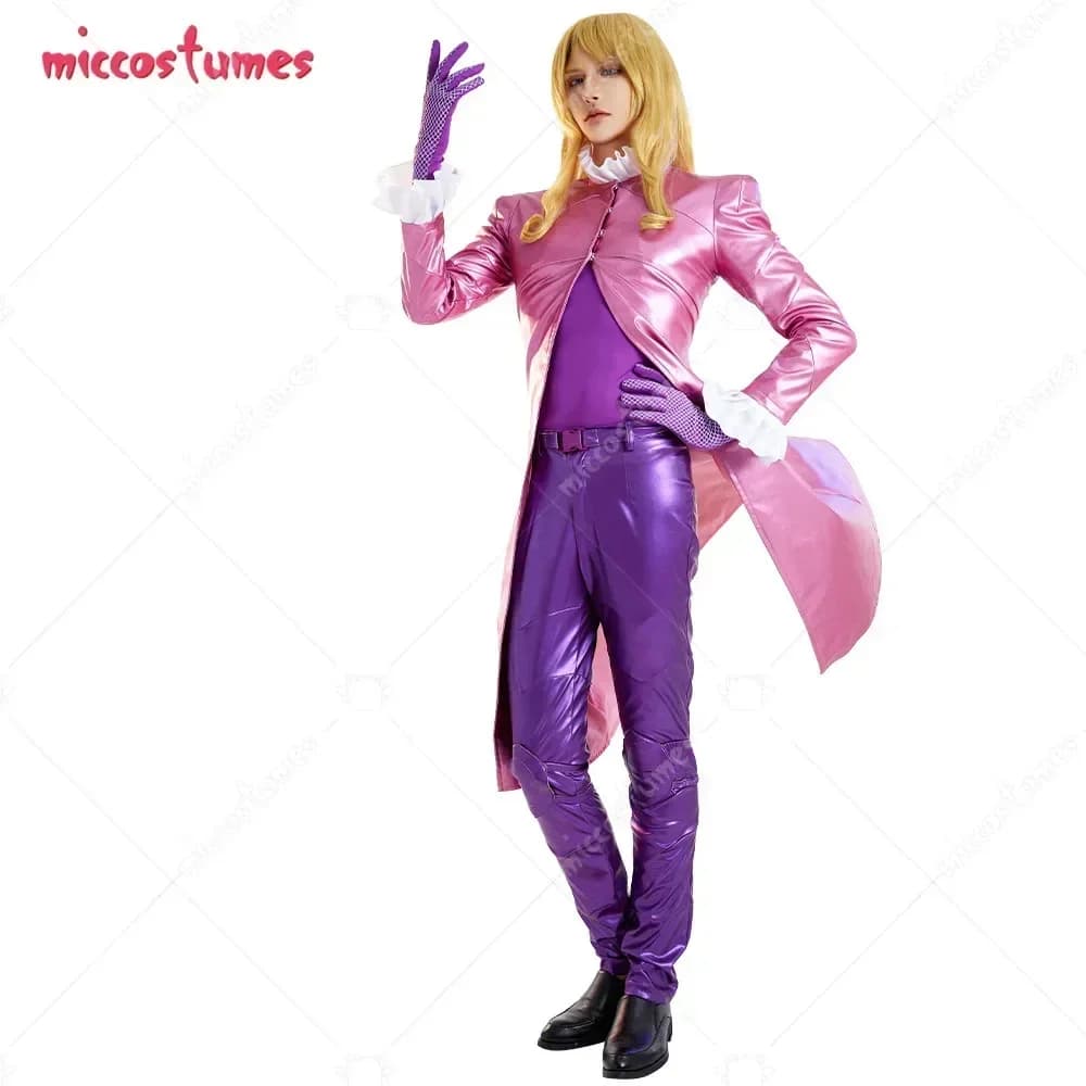 Miccostumes Unisex Varentain Cosplay Costume Coat and Trousers Set with Gloves and Belt for Halloween Cosplay Costume