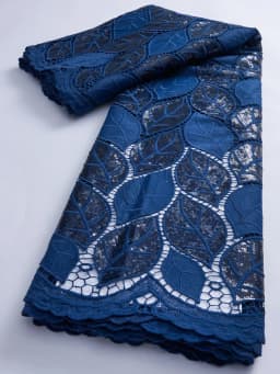 White African Water Soluble Lace Fabric 5Yards 2024 French Nigerian Guipure Cord Lace Fabric For Women Dress Wedding TY3022