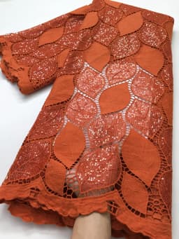 White African Water Soluble Lace Fabric 5Yards 2024 French Nigerian Guipure Cord Lace Fabric For Women Dress Wedding TY3022