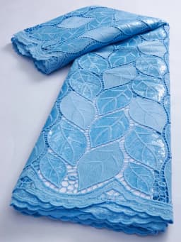 White African Water Soluble Lace Fabric 5Yards 2024 French Nigerian Guipure Cord Lace Fabric For Women Dress Wedding TY3022