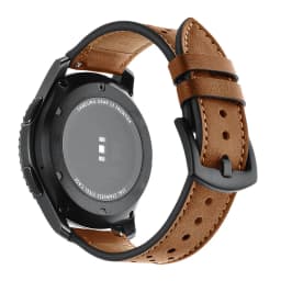 Leather Hole Band for Samsung galaxy watch 5/pro/4/Classic/Active 20/22mm Genuine bracelet Huawei gt/Amazfit gts-gtr-3-2e strap