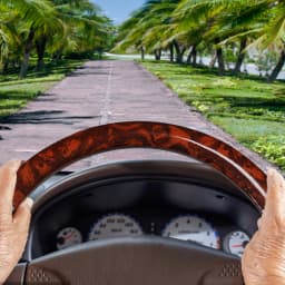 Car Steering Wheel Cover Non-Slip Soft Artificial Leather 38cm Wood Grain Steering Wheel Car Accessories