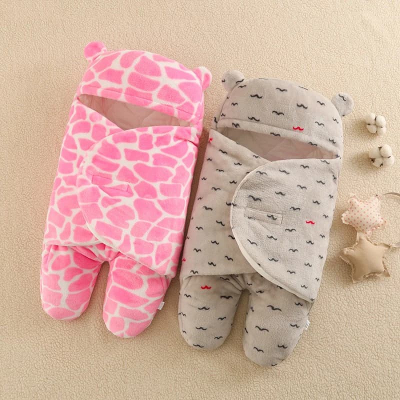 Newborn Baby Soft Wrap Blankets Baby Sleeping Bag Envelope For Newborn Sleepsack 100% Cotton thicken Cocoon for baby 0-9 Months