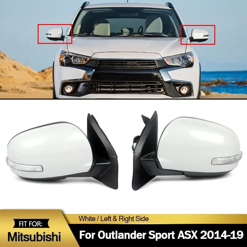 For 2014-2019 Mitsubishi Outlander Sport ASX Left/Right Rearview Mirror Assembly Accessories With Turn Light