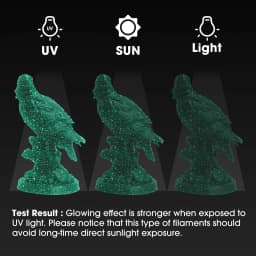 ESUN Luminous Star PLA Filament 1KG 1.75mm 3D Printer Filament Glow in the Dark 3D Filament EStars Luminous PLA Filament