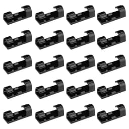 Cable Holders For Cords Set Of 20pcs No Drilling Cord Management Desktop Wire Organization For USB Cables Ethernet Cables Mouse