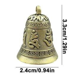 Loud Bear Bell Hiking Bell Hand Bell Buddhist Six-character Mantra Pattern Bell Wind Chime Backpack Bell To Prevent Startling