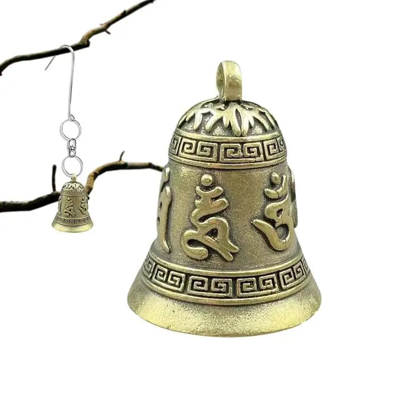 Loud Bear Bell Hiking Bell Hand Bell Buddhist Six-character Mantra Pattern Bell Wind Chime Backpack Bell To Prevent Startling