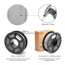 SUNLU 3 Rolls PLA PETG 3D Filament 1KG 1.75mm +/-0.02MM 3D Printing Filament Neatly Wound Filament Vacuum Packing Fast Shipping
