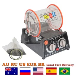 Mini Jewelry Polisher Tumbler with 3kg Capacity | KT6808 Machine and Glass Barrel for Jewelry Polishing