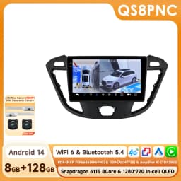 Hizpo 8G 128G Android Auto Carplay Car Radio For Ford Transit Tourneo Custom 2013-2021 Multimedia Video Player Navigation GPS BT