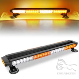 54 LEDs Flashing Strobe Warning Light Bar Double Side Amber White Emergency Alarm Lamp With Magnetic for Car Trailer Roof Safety