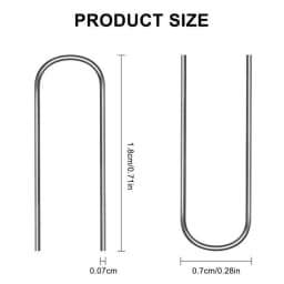 High Temperature Jump Rings High Temp Wire For Kiln Set Of 100 U Shaped Hanger Hooks For Christmas Ornaments Making