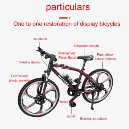 Mountain Bike Model Mini Metal Racing Bike Bicycle Model Portable MIni Metal Diecast Racing Bike Bicycle Model For Kids Children