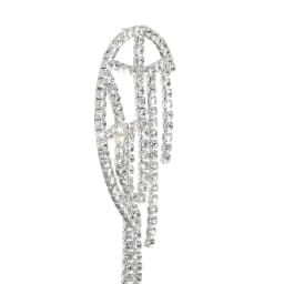 Stonefans Mesh Tassel Ear Clips Without Piercing For Girls Crystal Accessories Decorations Y2k Jewelry Rhinestones Earrings Gift