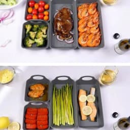 Nonstick Bakeware Set Of 4 Baking Tray Pan In Silicone Oven Microwave Cooking Silicone Liners For Wings Hot Dogs Vegetables Cake