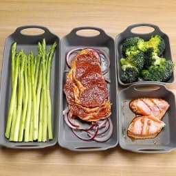 Nonstick Bakeware Set Of 4 Baking Tray Pan In Silicone Oven Microwave Cooking Silicone Liners For Wings Hot Dogs Vegetables Cake