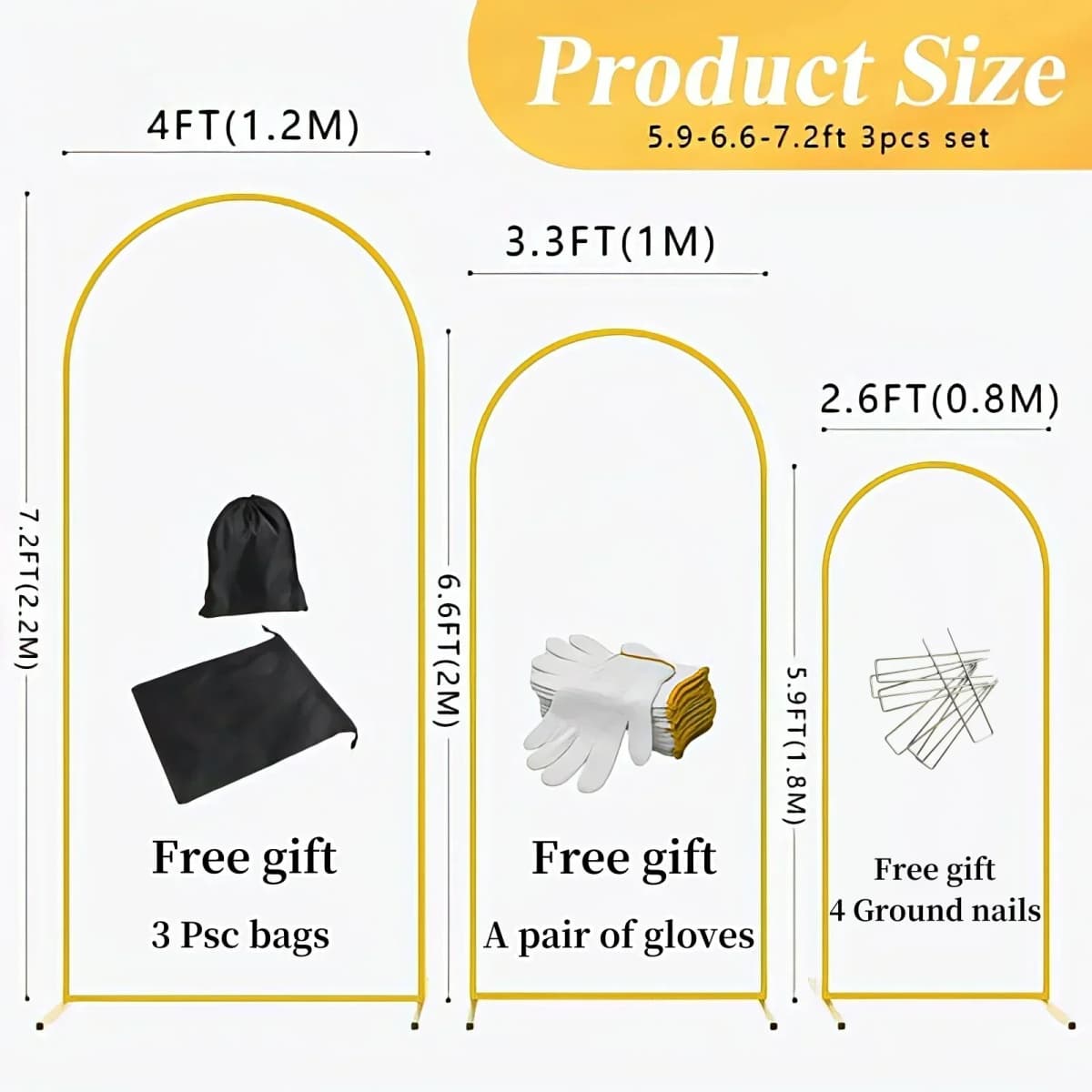 5 Styles Chira Backdrop Stand Large Size Gold Metal Balloon Arch Set Photography Background Wedding Party Decor Flower Support