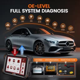 ANCEL DS600BT OBD2 Scanner Bidirectional Full System Automotive Diagnostic Tool ECU Coding Key Programming CANFD DOIP 34+ Reset