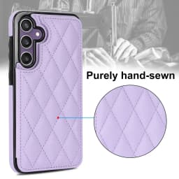 For Samsung Galaxy S23 FE S23 S22 S21 S20 Ultra Case,Luxury Flip Folio Leather Wallet Cover Card Slots & Kickstand Phone Cover