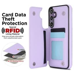 For Samsung Galaxy S23 FE S23 S22 S21 S20 Ultra Case,Luxury Flip Folio Leather Wallet Cover Card Slots & Kickstand Phone Cover