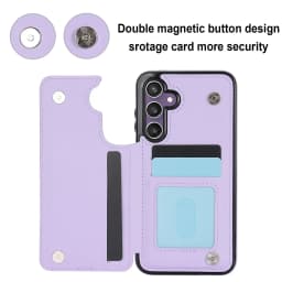 For Samsung Galaxy S23 FE S23 S22 S21 S20 Ultra Case,Luxury Flip Folio Leather Wallet Cover Card Slots & Kickstand Phone Cover