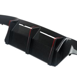 Car Rear Bumper Lip Spoiler For BMW M2 Diffuser F87 M2C Competion 2015+ Coupe Carbon Fiber Look Protective Cover