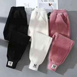 Children's Winter Warm Pant Kids Girls And Boy Sweatpants Winter Corduroy Thick Outer Wear Baby Sports Pants Children Boy Pant