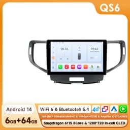 4G WIFI Carplay for Honda Accord 8 Acura TSX 2008 2009 2010 2011 2012 Car radio Android 12 Multimedia Video player 6115 Stereo