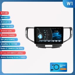4G WIFI Carplay for Honda Accord 8 Acura TSX 2008 2009 2010 2011 2012 Car radio Android 12 Multimedia Video player 6115 Stereo