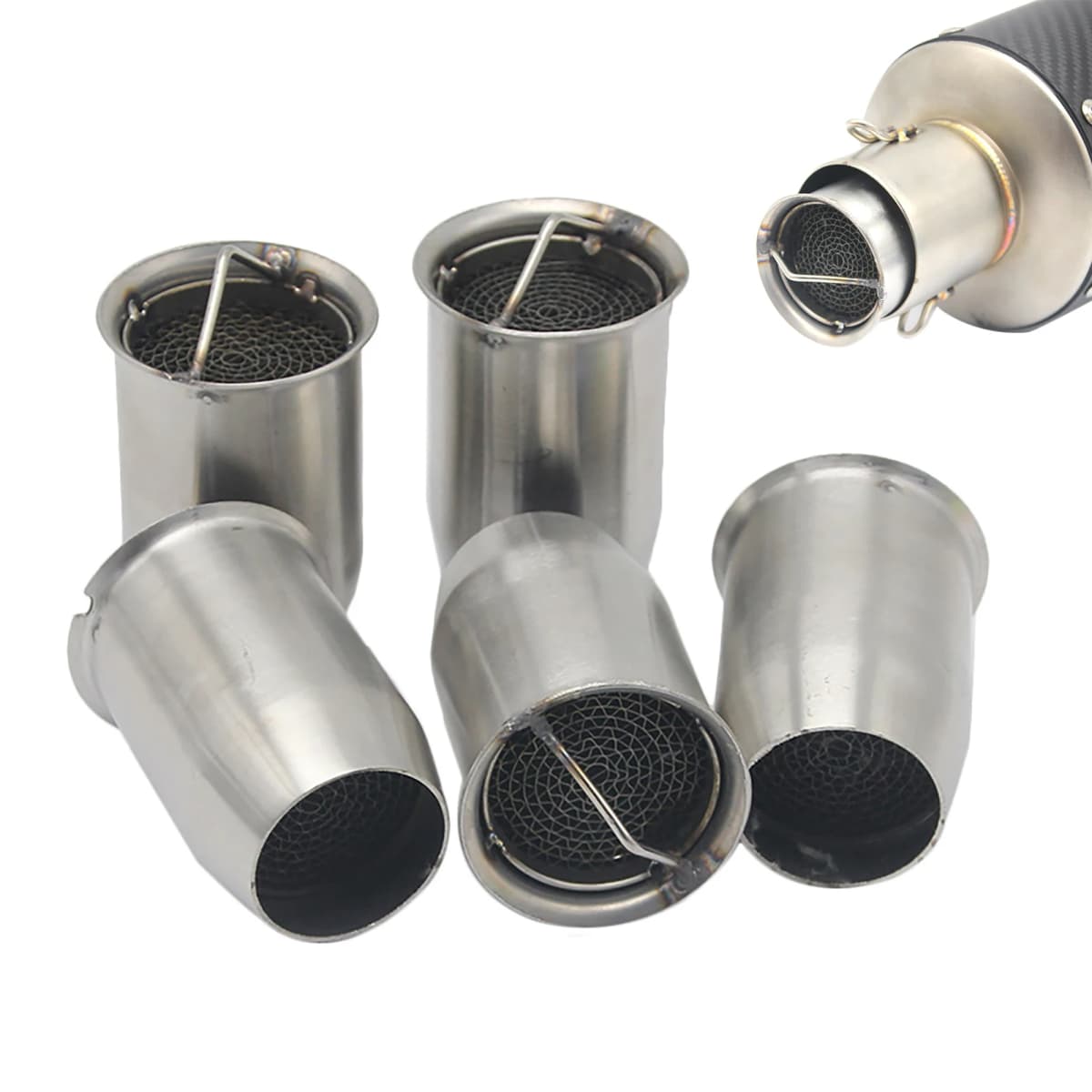 51/60mm Motorcycle Pipe Sc Exhaust With DB Killer Motorcycle Exhaust Pipe Muffler Carbon Fiber GP-project Exhaust Pipe dropship