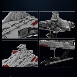 Mould King 21074 Star Plan Building Block The MOC Republic Attack Cruiser Model Assembly Star Fighter Toys Kids Christmas Gift